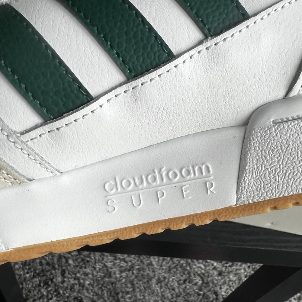 Adidas Postmove Mid Mens 11 White Green Basketball Shoes Sneakers Gum IE9824 - Picture 10 of 12